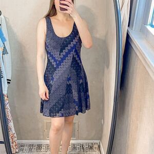 Free People Chevron Sleeveless Mini Dress M